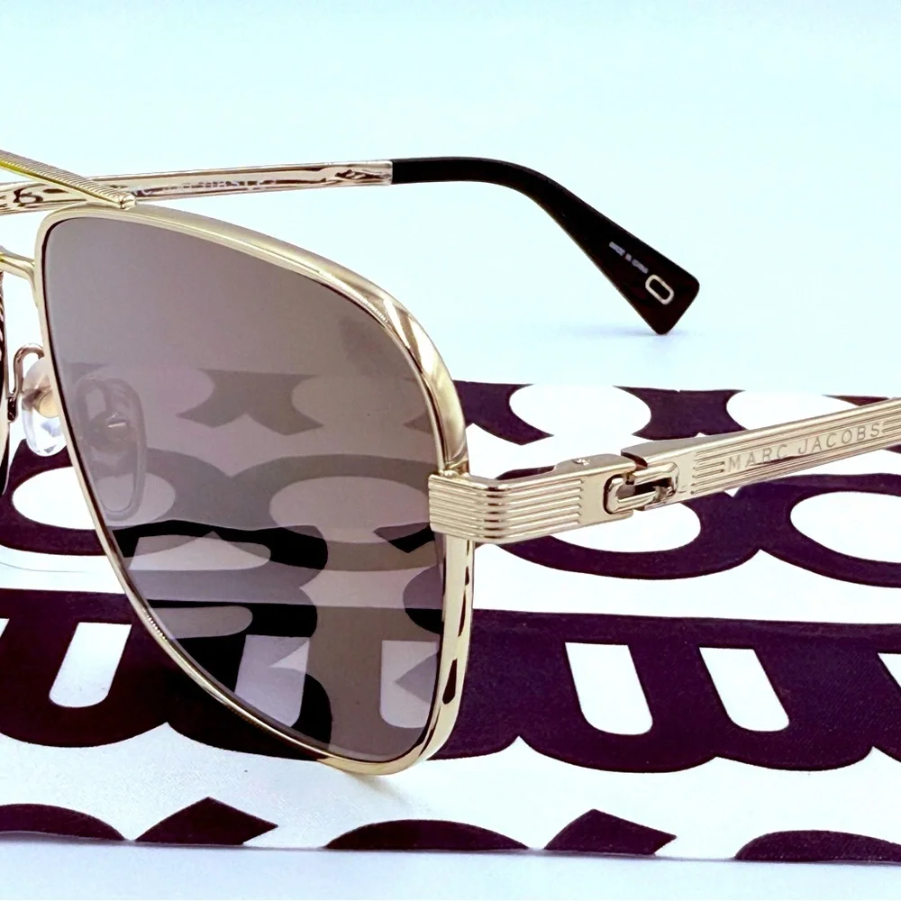 Marc Jacobs MARC 241/S Gold Fashion Aviator Sunglasses 59-15-145 J5G GOL